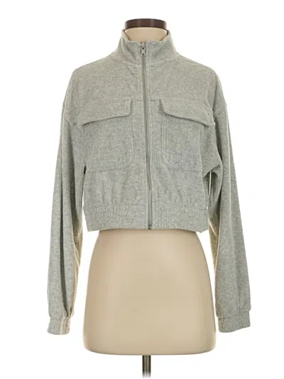 Pre-owned Aerie Track Jacket In Gray