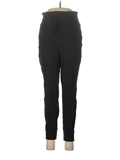 Pre-owned Aerie Track Pants In Black