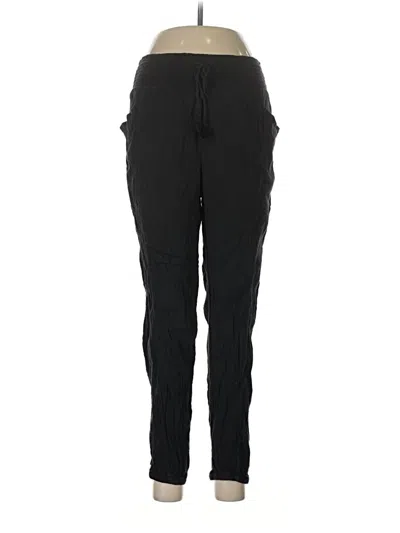 Pre-owned Aerie Track Pants In Black
