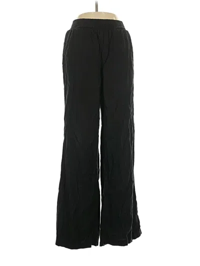 Pre-owned Aerie Track Pants In Black