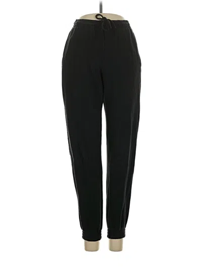 Pre-owned Aerie Track Pants In Black