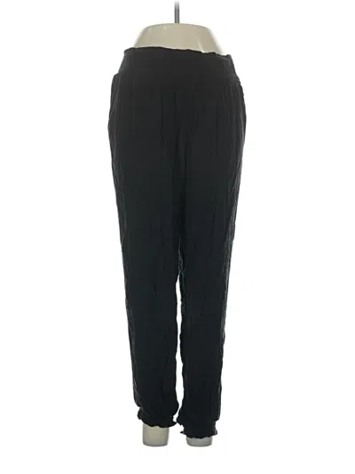 Pre-owned Aerie Track Pants In Black