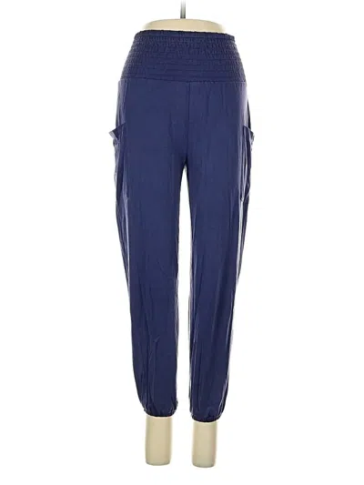Pre-owned Aerie Track Pants In Blue