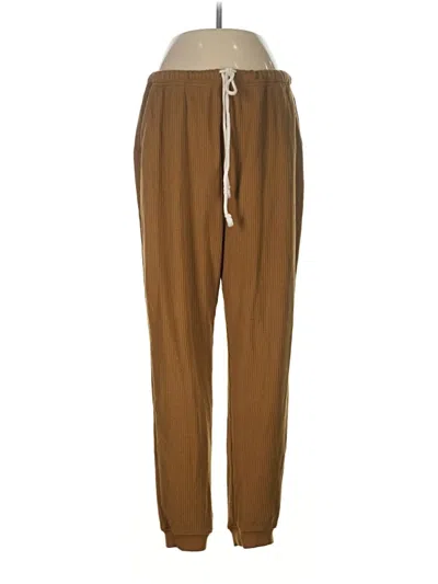Pre-owned Aerie Track Pants In Brown