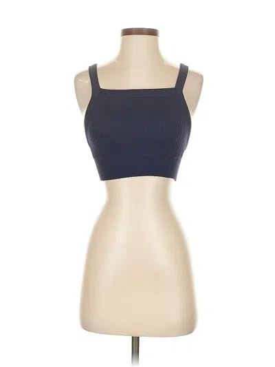 Pre-owned Aerie Tube Top Blue Strapless Neckline Tops