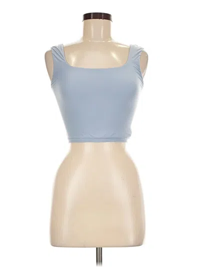 Pre-owned Aerie Tube Top Blue Strapless Neckline Tops