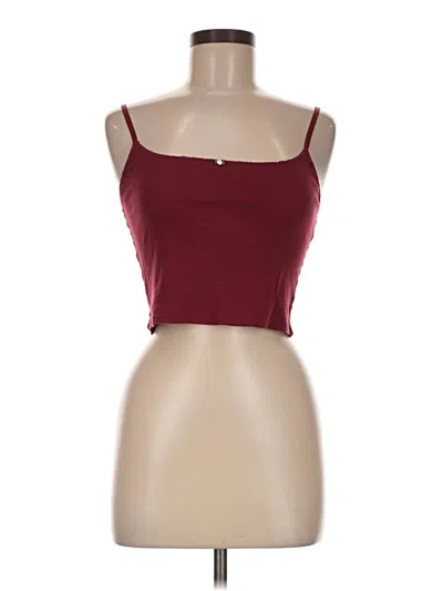 Pre-owned Aerie Tube Top Burgundy Strapless Neckline Tops