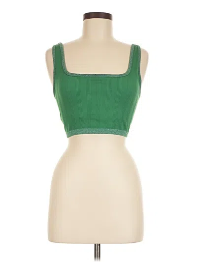 Pre-owned Aerie Tube Top Green Square Neckline Tops