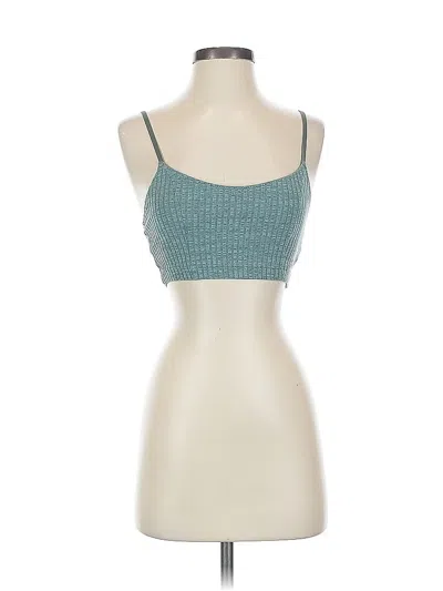 Pre-owned Aerie Tube Top Green Strapless Neckline Tops