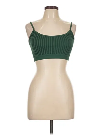 Pre-owned Aerie Tube Top Green Strapless Neckline Tops