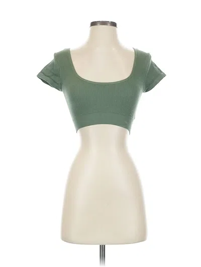 Pre-owned Aerie Tube Top Green Sweetheart Neckline Tops