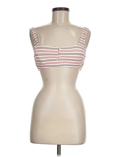 Pre-owned Aerie Tube Top Ivory Strapless Neckline Tops In White