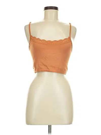 Pre-owned Aerie Tube Top Orange Strapless Neckline Tops