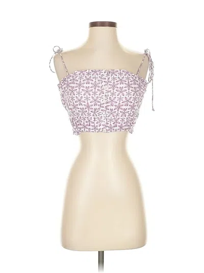 Pre-owned Aerie Tube Top Pink Strapless Neckline Tops