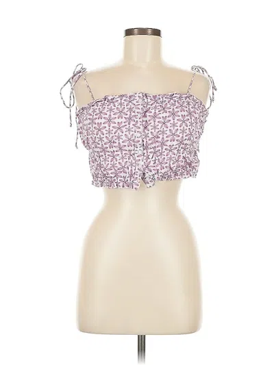 Pre-owned Aerie Tube Top Purple Strapless Neckline Tops
