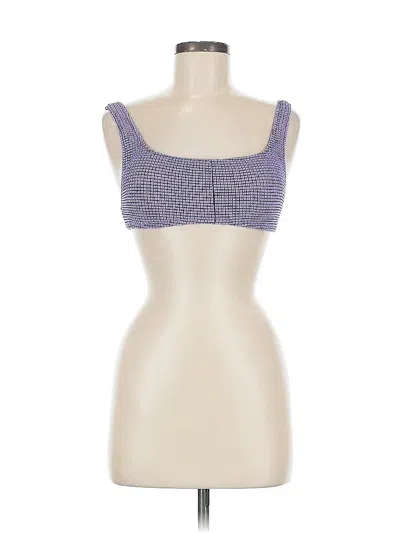 Pre-owned Aerie Tube Top Purple Strapless Neckline Tops