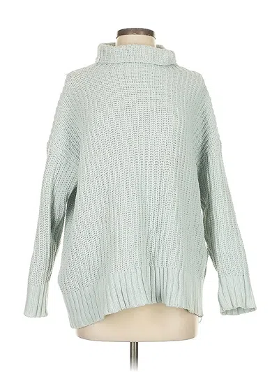 Pre-owned Aerie Turtleneck Sweater In Blue