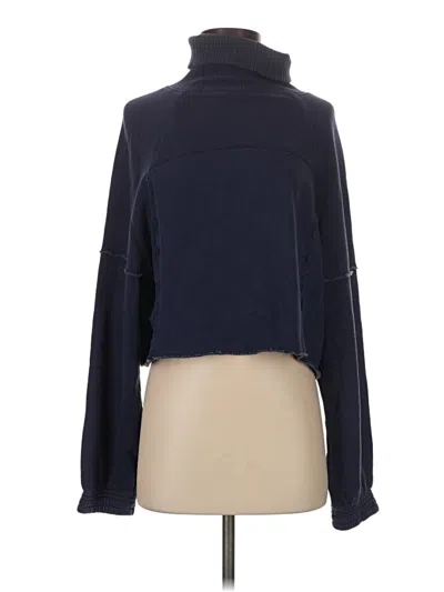 Pre-owned Aerie Turtleneck Sweater In Blue