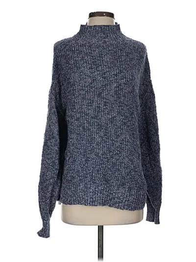 Pre-owned Aerie Turtleneck Sweater In Blue