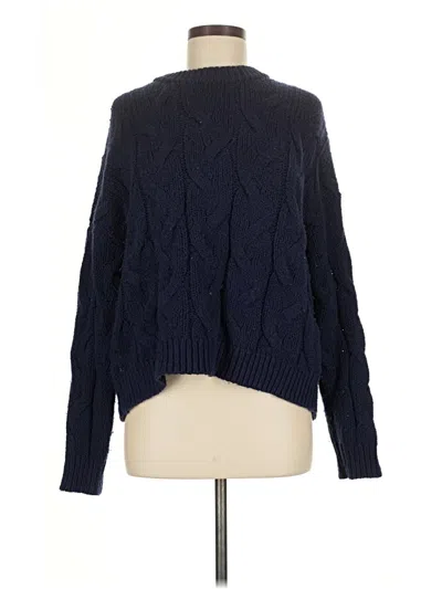 Pre-owned Aerie Turtleneck Sweater In Blue