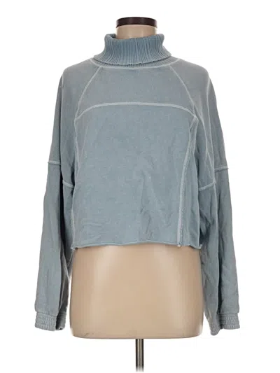 Pre-owned Aerie Turtleneck Sweater In Blue