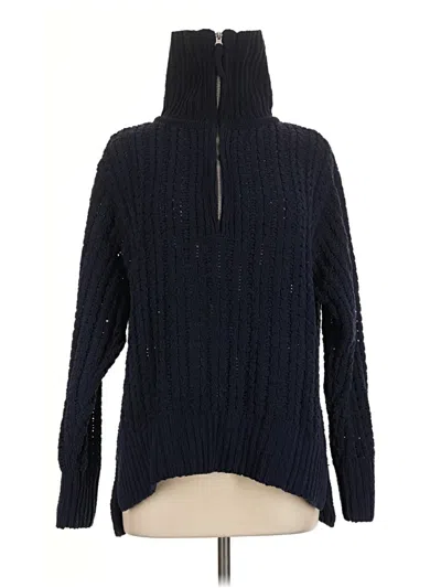 Pre-owned Aerie Turtleneck Sweater In Blue