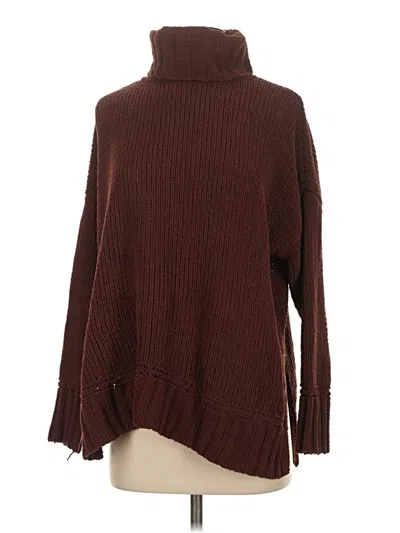 Pre-owned Aerie Turtleneck Sweater In Brown