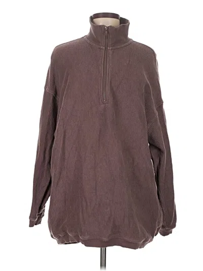 Pre-owned Aerie Turtleneck Sweater In Brown