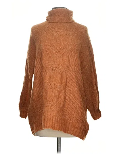 Pre-owned Aerie Turtleneck Sweater In Brown