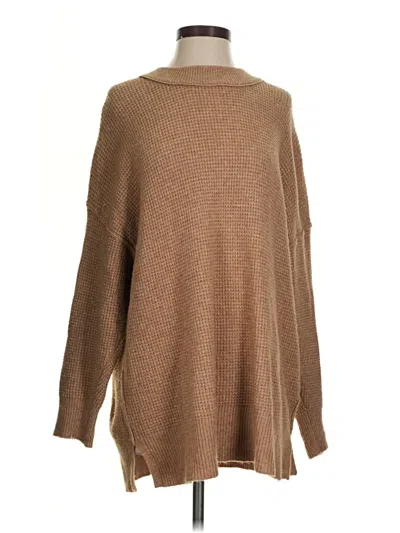 Pre-owned Aerie Turtleneck Sweater In Brown