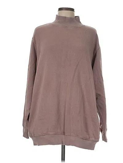 Pre-owned Aerie Turtleneck Sweater In Brown