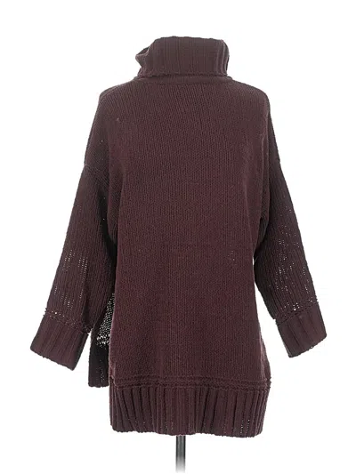 Pre-owned Aerie Turtleneck Sweater In Burgundy