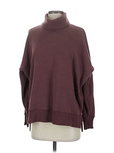 Pre-owned Aerie Turtleneck Sweater In Burgundy