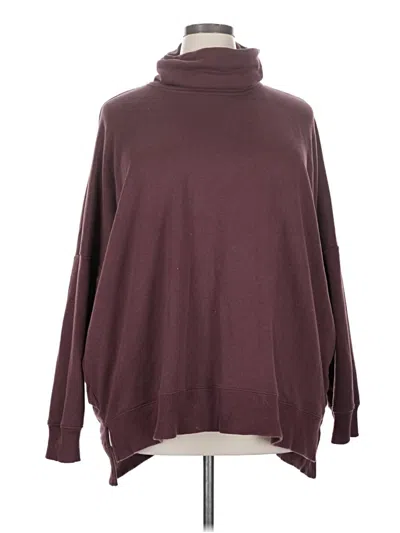 Pre-owned Aerie Turtleneck Sweater In Burgundy