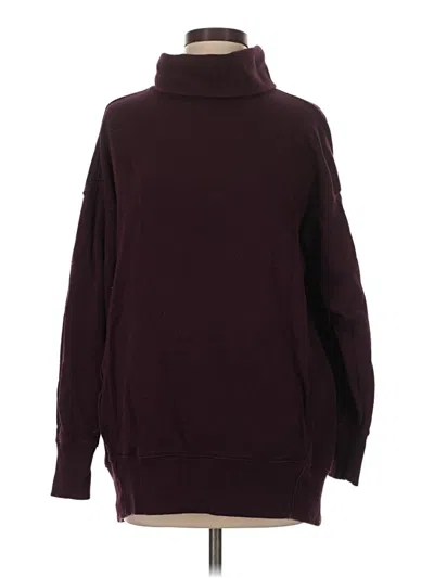 Pre-owned Aerie Turtleneck Sweater In Burgundy