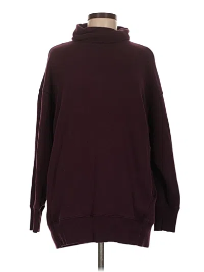 Pre-owned Aerie Turtleneck Sweater In Burgundy