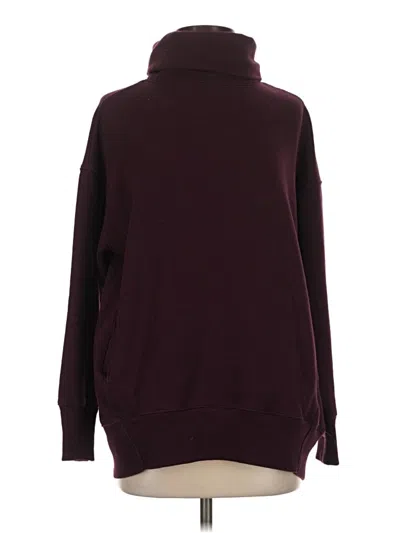 Pre-owned Aerie Turtleneck Sweater In Burgundy