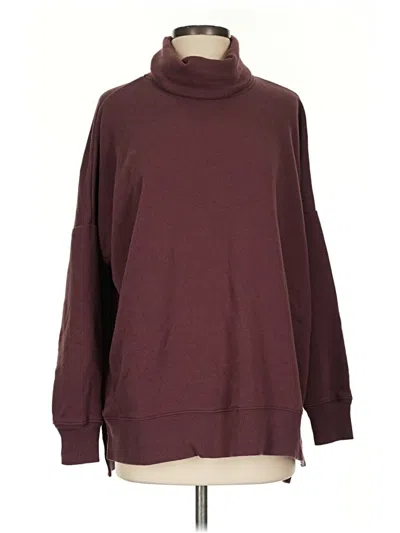 Pre-owned Aerie Turtleneck Sweater In Burgundy