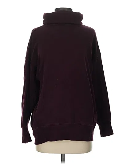 Pre-owned Aerie Turtleneck Sweater In Burgundy