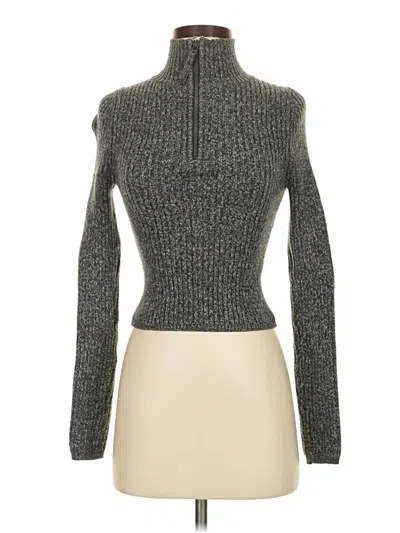 Pre-owned Aerie Turtleneck Sweater In Gray