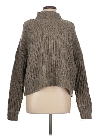 Pre-owned Aerie Turtleneck Sweater In Gray