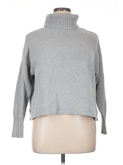 Pre-owned Aerie Turtleneck Sweater In Gray