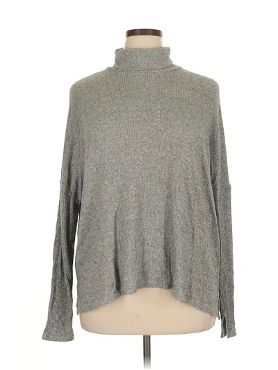 Pre-owned Aerie Turtleneck Sweater In Gray