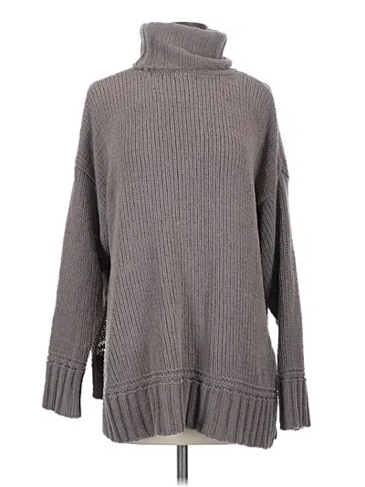 Pre-owned Aerie Turtleneck Sweater In Gray