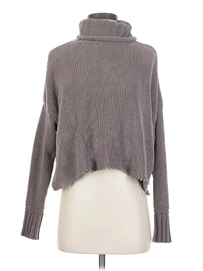 Pre-owned Aerie Turtleneck Sweater In Gray
