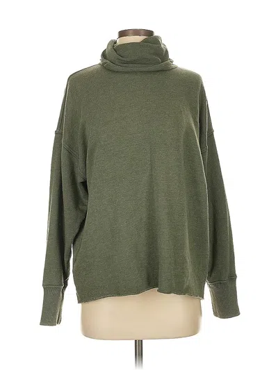 Pre-owned Aerie Turtleneck Sweater In Green