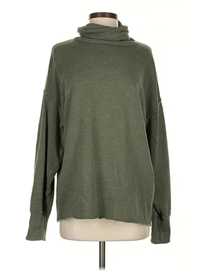 Pre-owned Aerie Turtleneck Sweater In Green