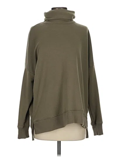 Pre-owned Aerie Turtleneck Sweater In Green