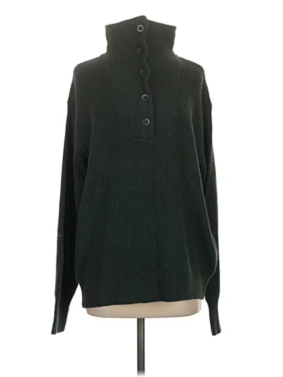 Pre-owned Aerie Turtleneck Sweater In Green