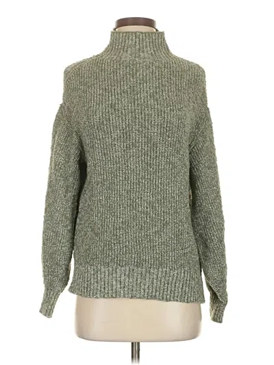Pre-owned Aerie Turtleneck Sweater In Green